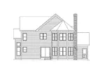 Traditional House Plan Rear Elevation - Dorchester Traditional Home 033D-0005 - Search House Plans and More