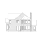 Country House Plan Rear Elevation - Dorchester Traditional Home 033D-0005 - Search House Plans and More