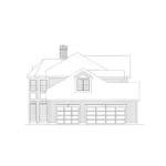 Colonial House Plan Left Elevation - Wildbriar Traditional Home 033D-0006 - Shop House Plans and More