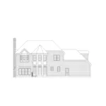 Colonial House Plan Rear Elevation - Wildbriar Traditional Home 033D-0006 - Shop House Plans and More