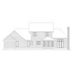 Colonial House Plan Rear Elevation - Claremont Crest Traditional Home 033D-0007 - Search House Plans and More