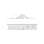 Colonial House Plan Right Elevation - Claremont Crest Traditional Home 033D-0007 - Search House Plans and More