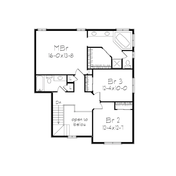 Southern House Plan Second Floor - Elmswick Country Farmhouse 033D-0008 - Search House Plans and More