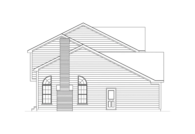 Traditional House Plan Left Elevation - Elmswick Country Farmhouse 033D-0008 - Search House Plans and More