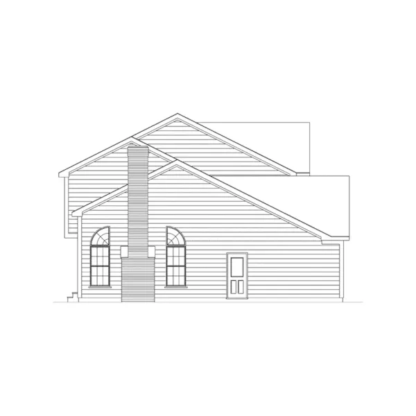 Southern House Plan Left Elevation - Elmswick Country Farmhouse 033D-0008 - Search House Plans and More