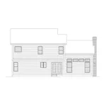 Southern House Plan Rear Elevation - Elmswick Country Farmhouse 033D-0008 - Search House Plans and More