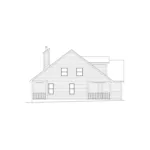 Traditional House Plan Left Elevation - Hillview Country Home 033D-0009 - Search House Plans and More