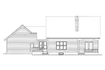 Southern House Plan Rear Elevation - Hillview Country Home 033D-0009 - Search House Plans and More
