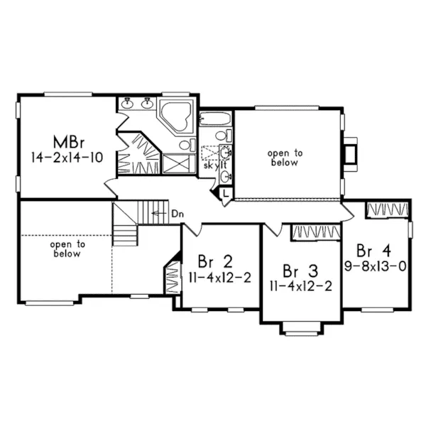 Southern House Plan Second Floor - Bellingham Bay Traditional Home 033D-0010 - Search House Plans and More