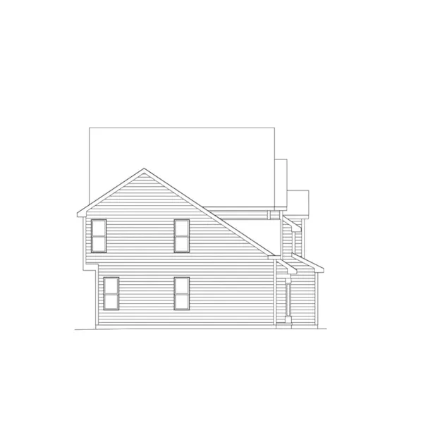 Southern House Plan Left Elevation - Bellingham Bay Traditional Home 033D-0010 - Search House Plans and More