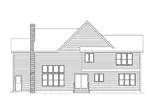 Craftsman House Plan Rear Elevation - Bellingham Bay Traditional Home 033D-0010 - Search House Plans and More