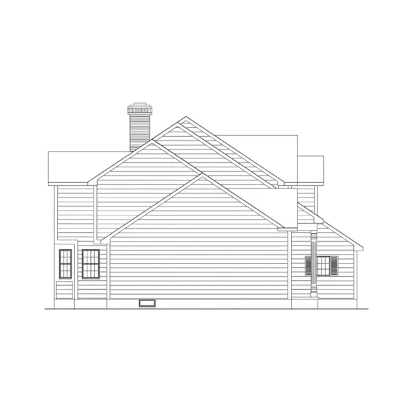 Neoclassical House Plan Left Elevation - Lamont Place Bungalow Home 033D-0011 - Shop House Plans and More