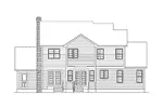 Neoclassical House Plan Rear Elevation - Lamont Place Bungalow Home 033D-0011 - Shop House Plans and More