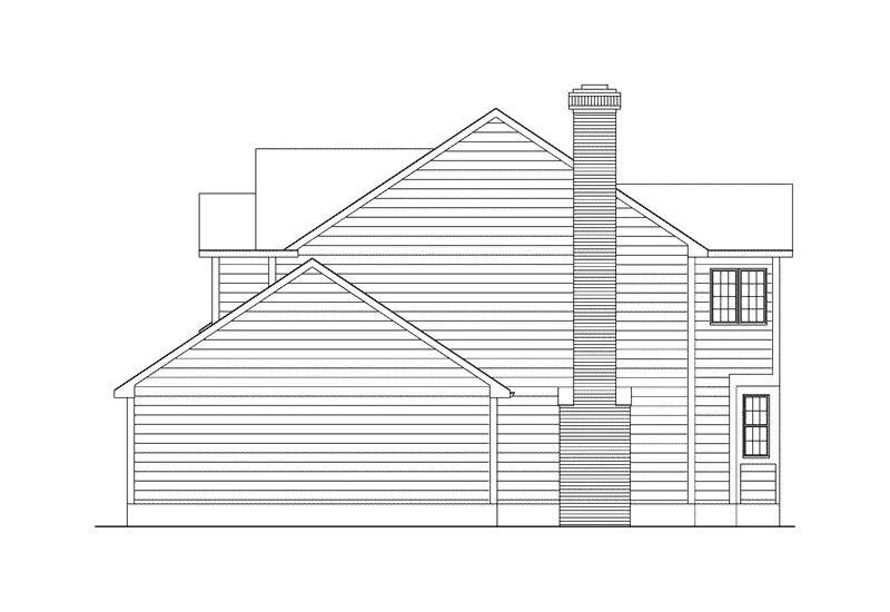 Neoclassical House Plan Right Elevation - Lamont Place Bungalow Home 033D-0011 - Shop House Plans and More
