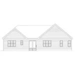 Traditional House Plan Rear Elevation - Oakpier Country Home 033D-0012 - Shop House Plans and More