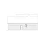 Traditional House Plan Right Elevation - Oakpier Country Home 033D-0012 - Shop House Plans and More