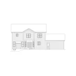 Country House Plan Rear Elevation - Elizabeth Southern Country Home 033D-0014 - Search House Plans and More