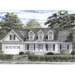 Southern Traditional Home Plan Enhanced With Triple Dormers