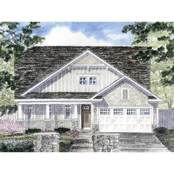 Cape Cod & New England House Plan Front of Home - Tanglewood Cape Cod Style Home 034D-0095 - Shop House Plans and More