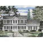 Traditional House Plan Front of Home - Amasela Traditional Home 034D-0097 - Search House Plans and More