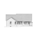 Craftsman House Plan Rear Elevation - Jobson Cove Craftsman Home 034D-0104 - Search House Plans and More