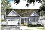 Cape Cod & New England House Plan Front of House 034D-0108