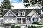 Ranch House Plan Front of House 034D-0109