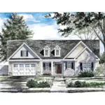 Traditional House Plan Front of House 034D-0109