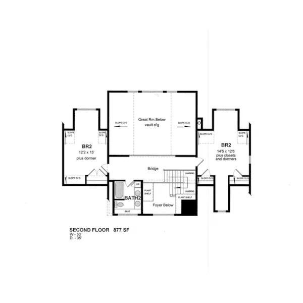 Cape Cod & New England House Plan Second Floor - Avon Downs Neoclassical Home 034D-0110 - Search House Plans and More