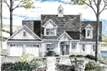 Cabin & Cottage House Plan Front of Home - Avon Downs Neoclassical Home 034D-0110 - Search House Plans and More
