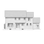 Colonial House Plan Rear Elevation - Bartley Bend Traditional Home 034D-0111 - Search House Plans and More