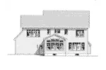 Cabin & Cottage House Plan Rear Elevation - Ewing Hill Traditional Home 034D-0113 - Search House Plans and More