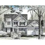 Country House Plan Front of House 034D-0117