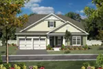 Ranch House Plan Front of Home - Osborn Road Craftsman Cottage Home 034D-0119 - Shop House Plans and More