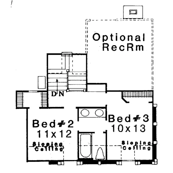 Country House Plan Second Floor - Pecan Meadow Country Home 036D-0010 - Shop House Plans and More