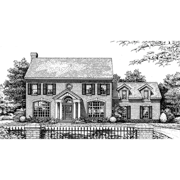 Elegant Features For Classic Two-Story