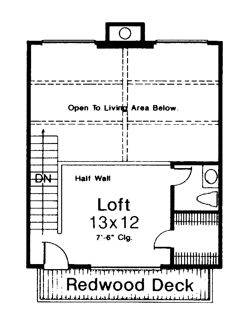 Traditional House Plan Second Floor - Sturgeon Bay Mountain Cabin Home 036D-0045 - Shop House Plans and More