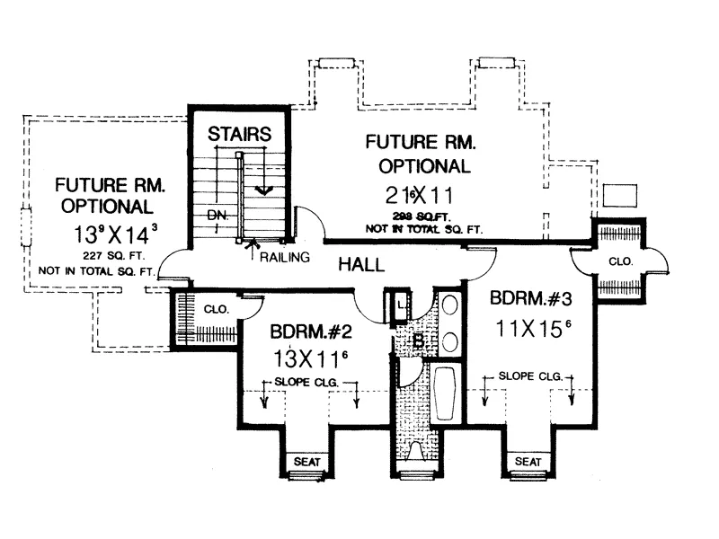 Country House Plan Second Floor - Greencreek Early American Home 036D-0059 - Search House Plans and More