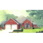 Stately Brick Ranch With Front Loading Garage