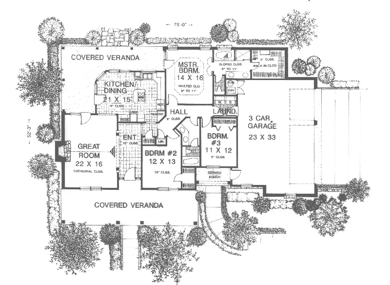 Traditional House Plan First Floor - Morning Meadow Country Home 036D-0082 - Shop House Plans and More