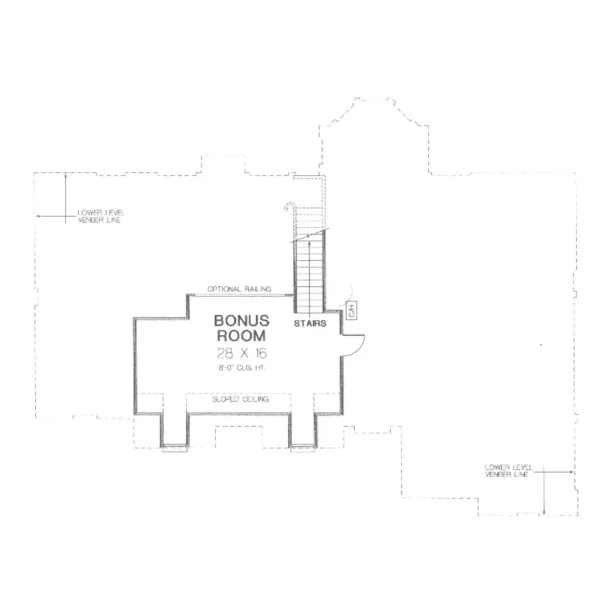 Acadian House Plan Second Floor - Baalman Country Home 036D-0107 - Search House Plans and More