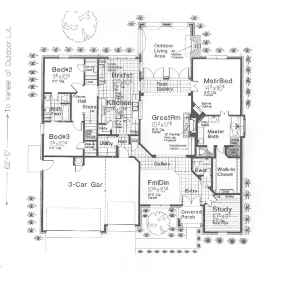 European House Plan First Floor - Parisian European Home 036D-0159 - Shop House Plans and More