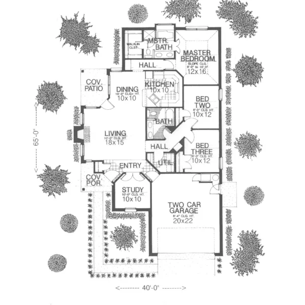 Traditional House Plan First Floor - Belarus Cottage Home 036D-0186 - Search House Plans and More