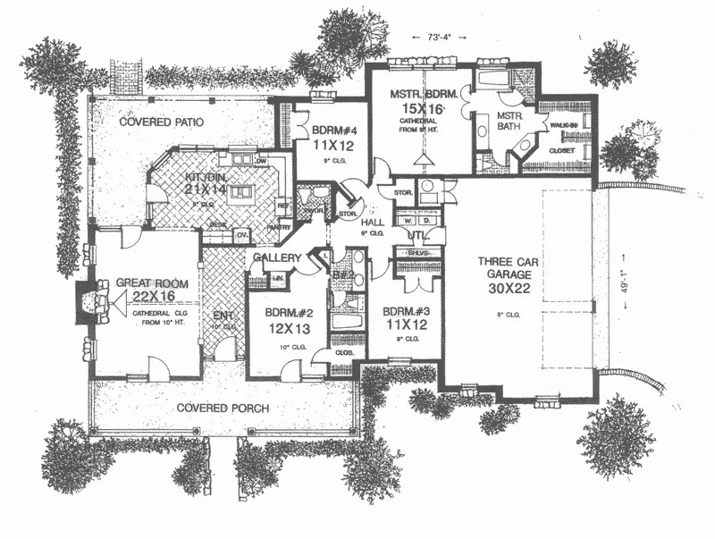Country House Plan First Floor - Stoneyside Country Farmhouse 036D-0187 - Shop House Plans and More