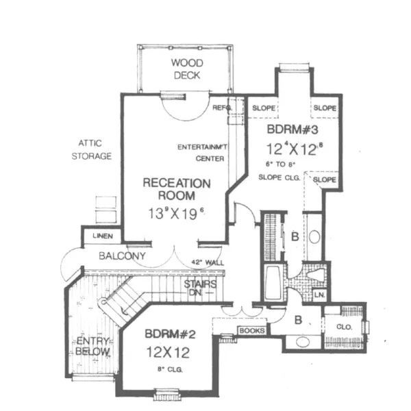 Southern House Plan Second Floor - Modena Manor European Home 036D-0189 - Shop House Plans and More