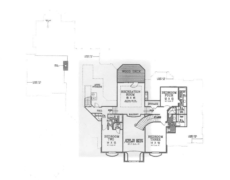 Colonial House Plan Second Floor - Merritt European Luxury Home 036D-0195 - Shop House Plans and More