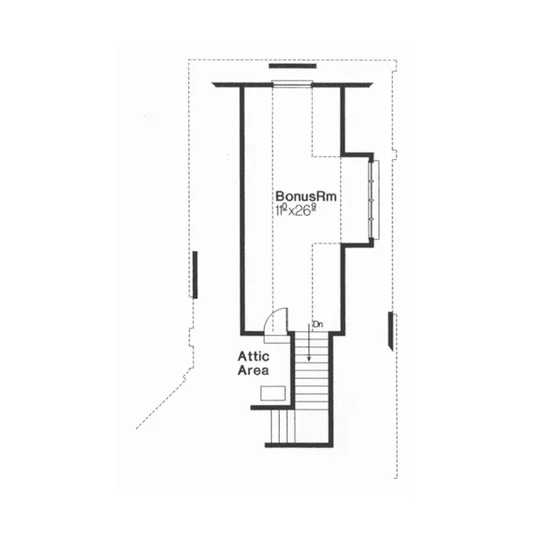 English Cottage House Plan Bonus Room - Picardy Place European Home 036D-0198 - Shop House Plans and More