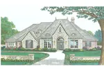 Ranch House Plan Front Image - Appleby European Ranch Home 036D-0199 - Search House Plans and More