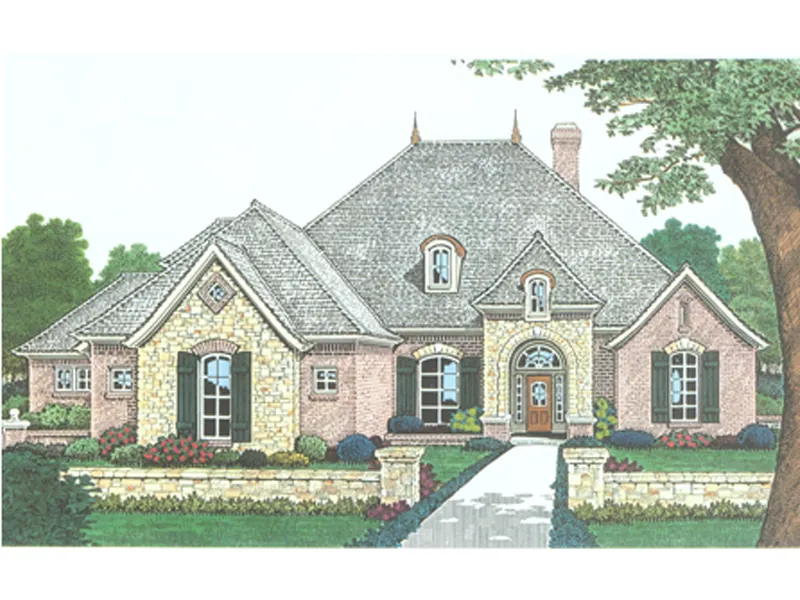 Victorian House Plan Front Image - Olson Place European Ranch Home 036D-0200 - Shop House Plans and More