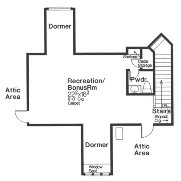 Traditional House Plan Second Floor - Arundel Manor European Home 036D-0201 - Search House Plans and More